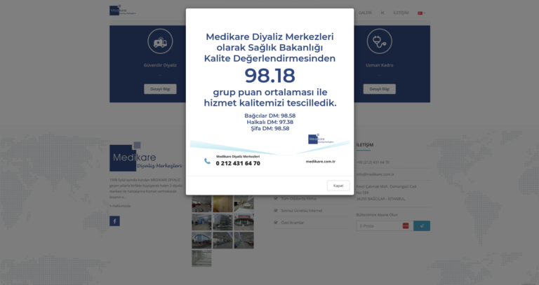 İstanbul’da Diyaliz Hizmetlerinde Yeni Dönem: Medikare Diyaliz Merkezleri ile Güvenli ve Kaliteli Tedavi