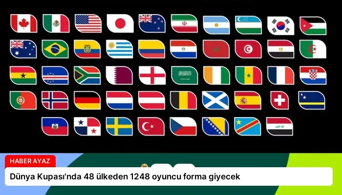 Dünya Kupası’nda 48 ülkeden 1248 oyuncu forma giyecek