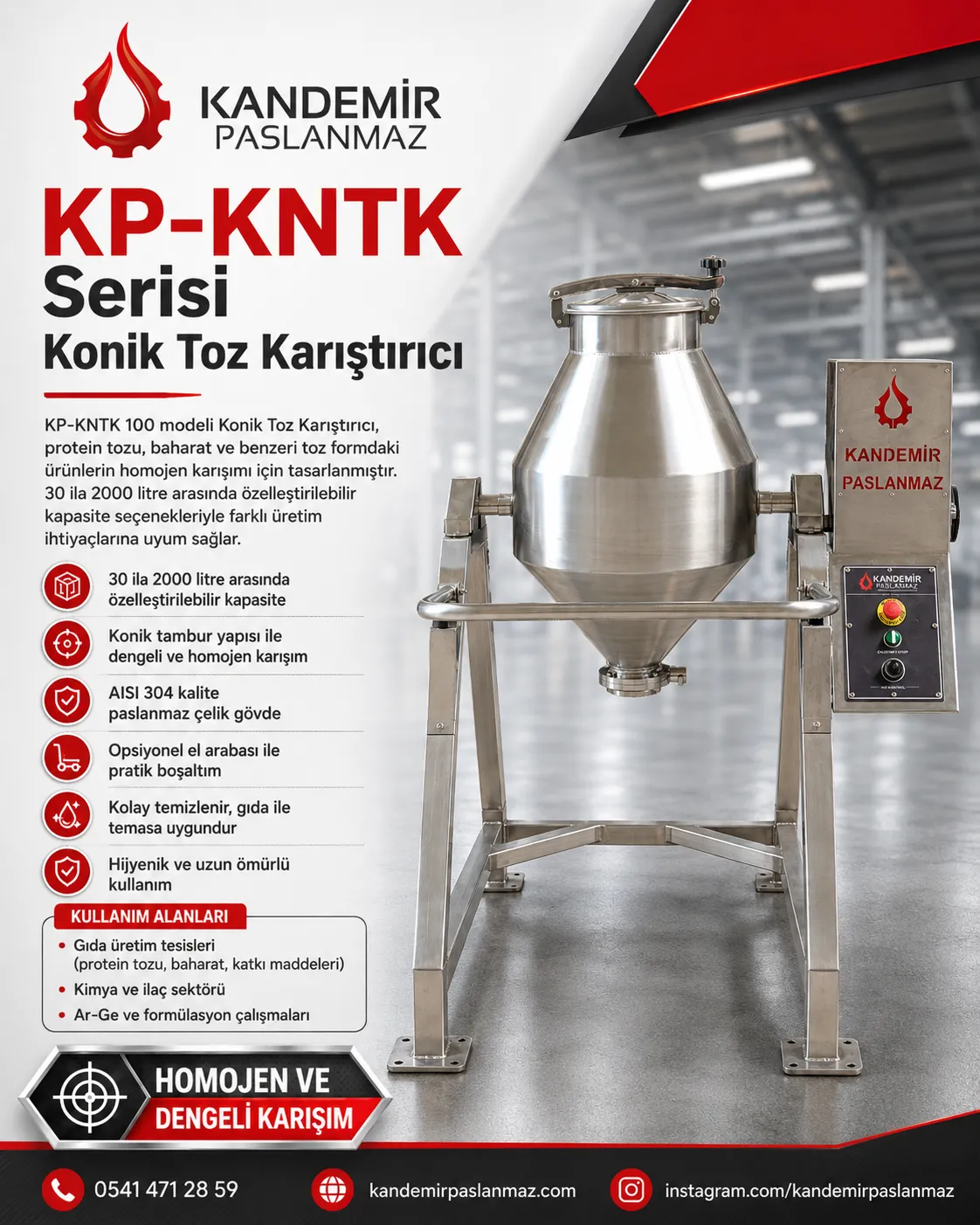 Toz Karıştırıcı Mikser Seçimi ile Üretim Kalitesini Artırın