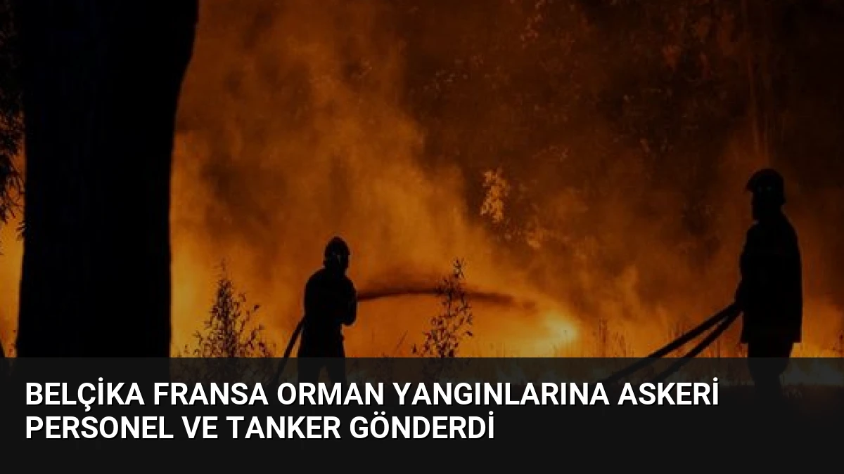 Belçika Fransa Orman Yangınlarına Askeri Personel ve Tanker Gönderdi