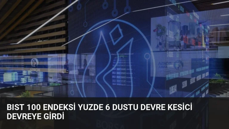 BIST 100 Endeksi Yuzde 6 Dustu Devre Kesici Devreye Girdi