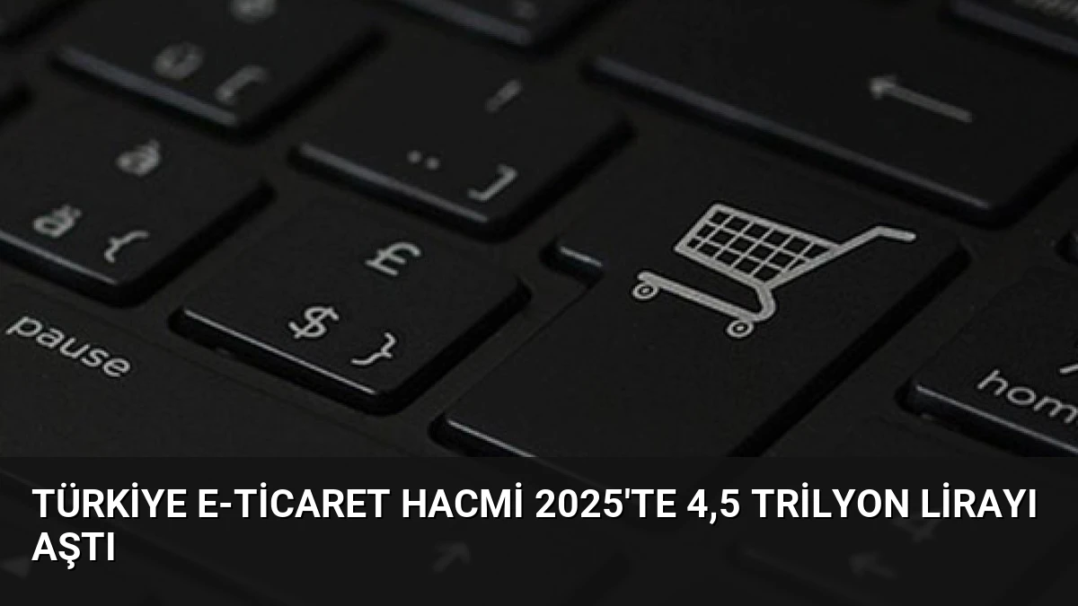 Türkiye E-Ticaret Hacmi 2025’te 4,5 Trilyon Lirayı Aştı