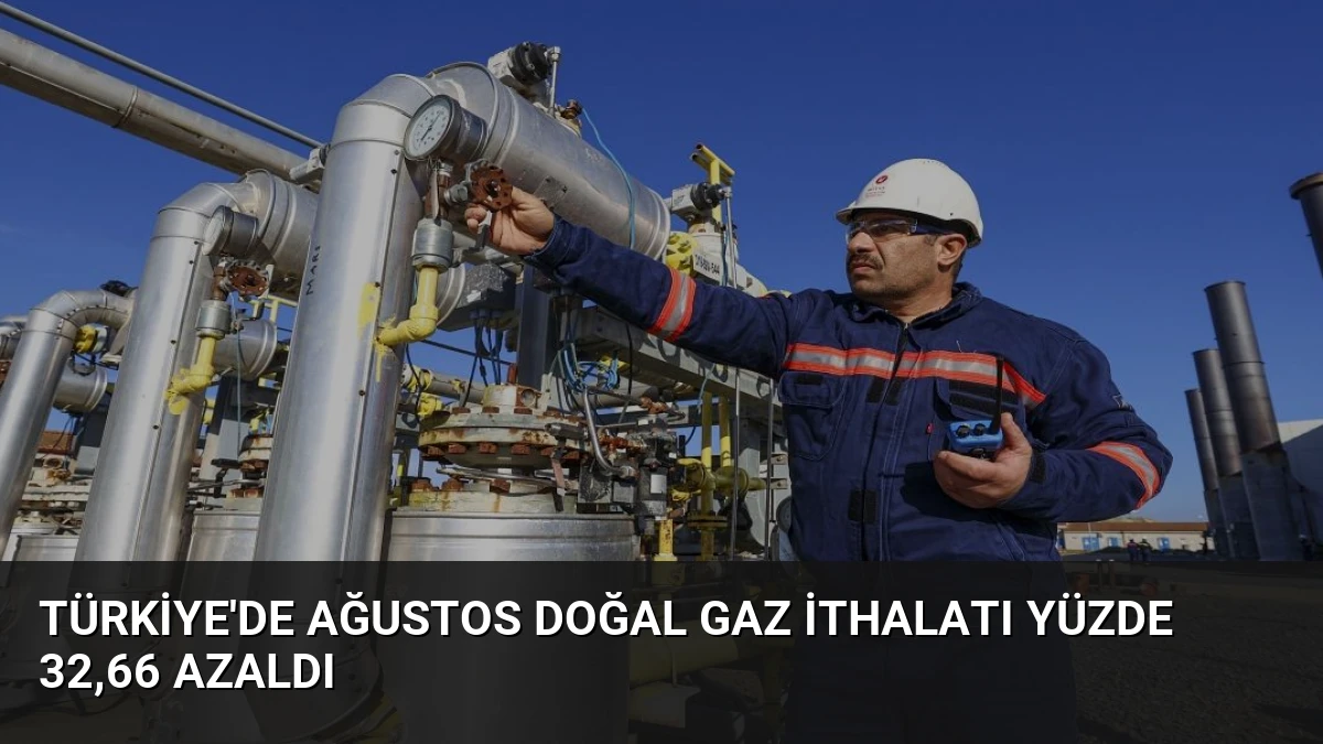 Türkiye’de Ağustos Doğal Gaz İthalatı Yüzde 32,66 Azaldı