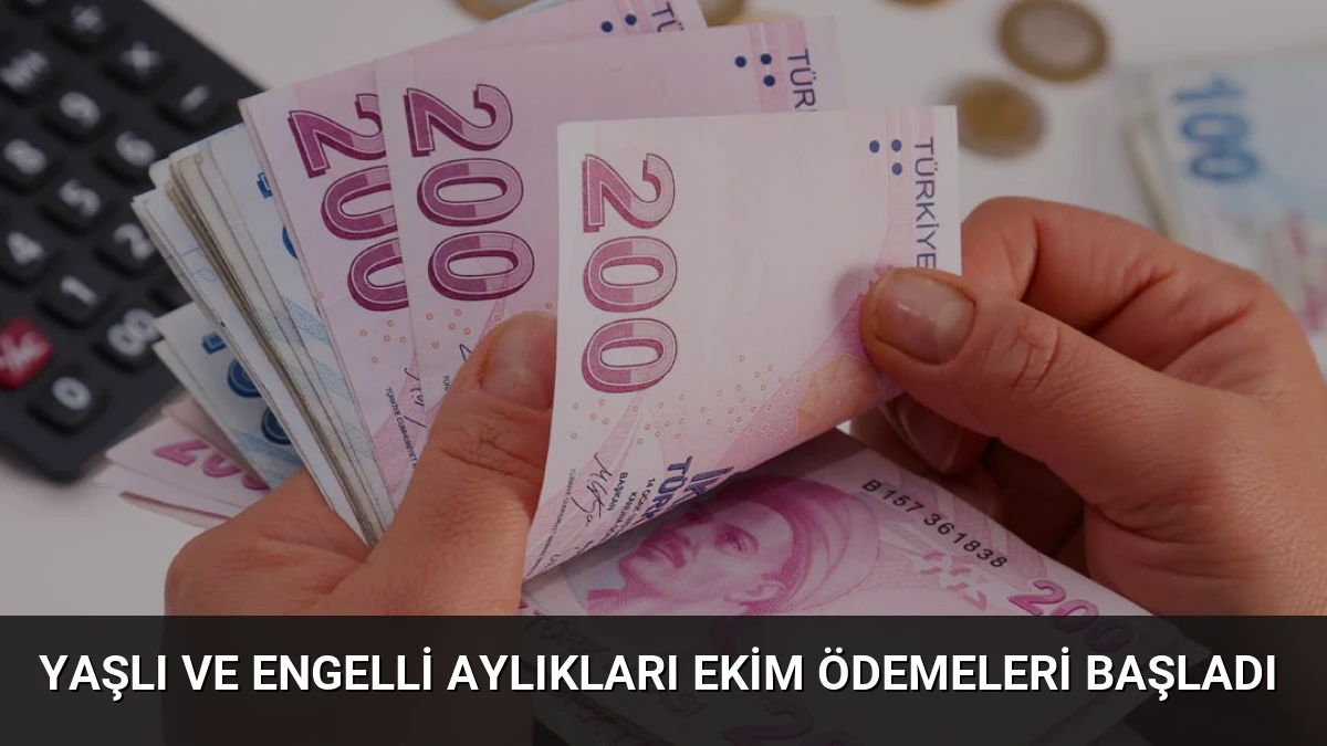 Yaşlı ve Engelli Aylıkları Ekim Ödemeleri Başladı